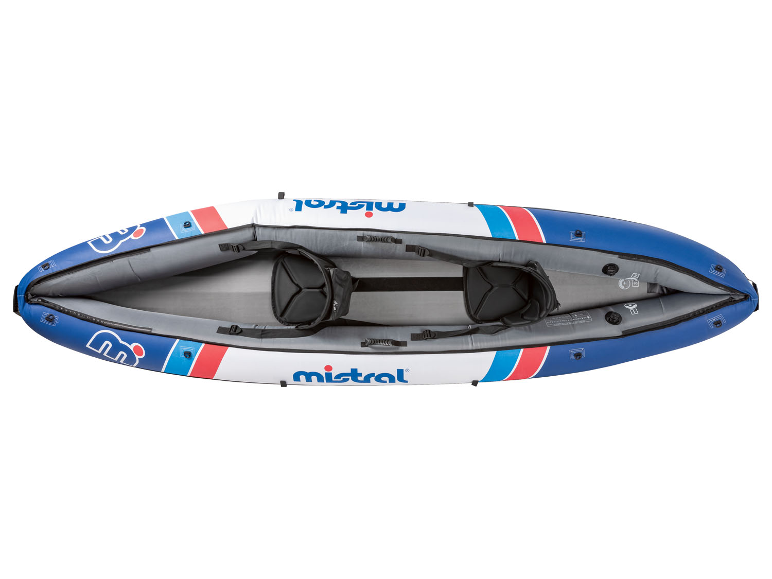 Thumbnail - Mistral Nylon Kajak, 3-Luftkammersystem, mit 2 Doppelpaddeln