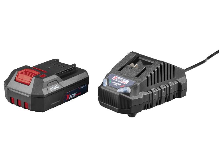 2.0Ah Akku und 2.4A Ladegerät für Elektrowerkzeuge.