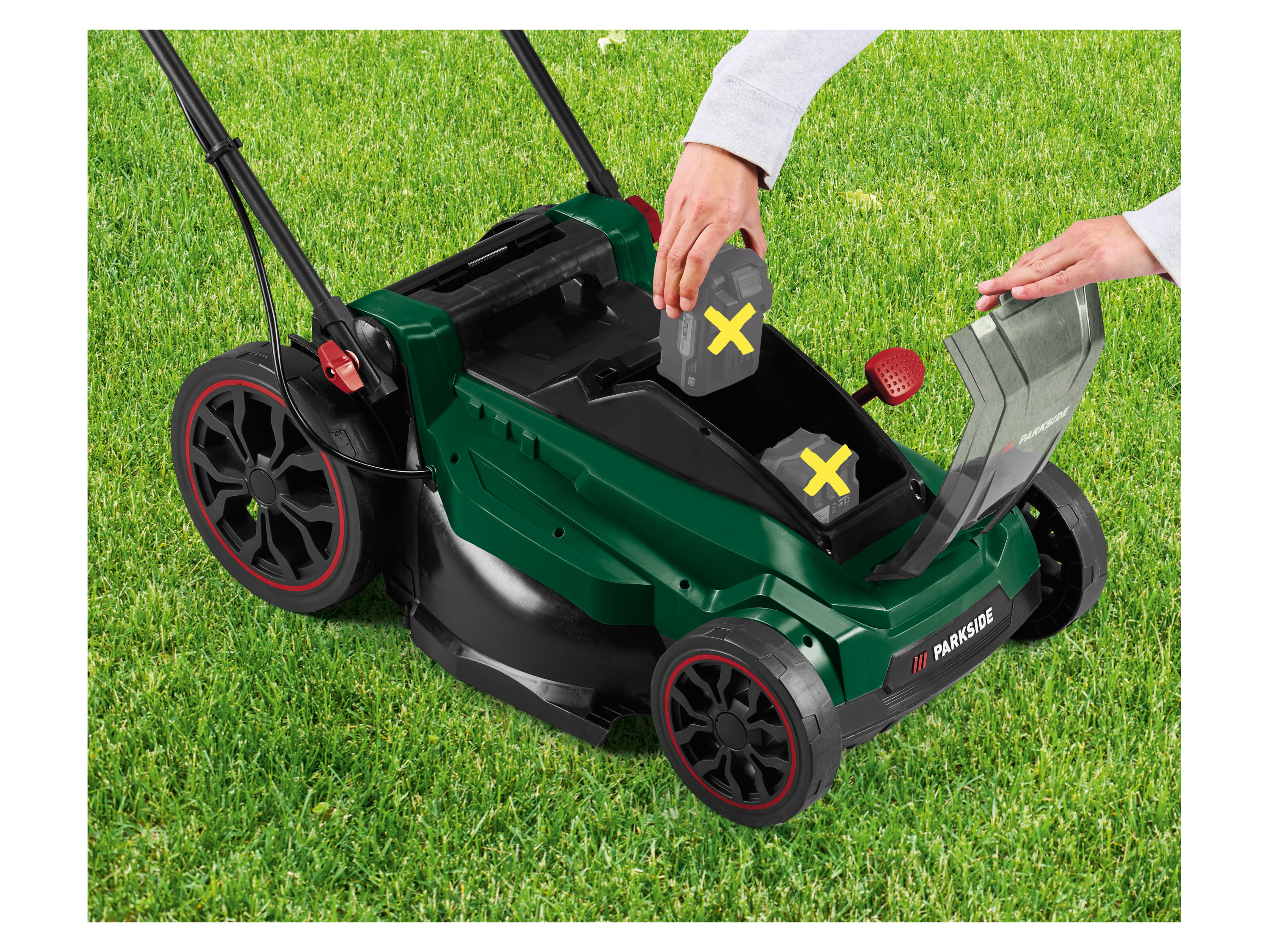 Thumbnail - PARKSIDE® 40 V Akku-Rasenmäher »PRMA 40 E3«, ohne Akku und Ladegerät