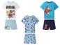 Kinderpyjamas mit Paw Patrol, Sonic und Spiderman Motiven.