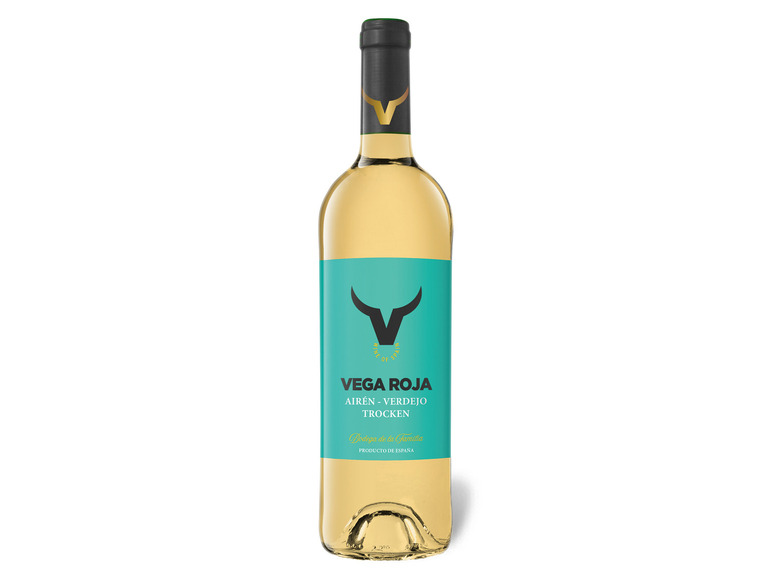 Gehe zu Vollbildansicht: Vega Roja Airén-Verdejo Valdepeñas DO trocken, Weißwein 2021 - Bild 1