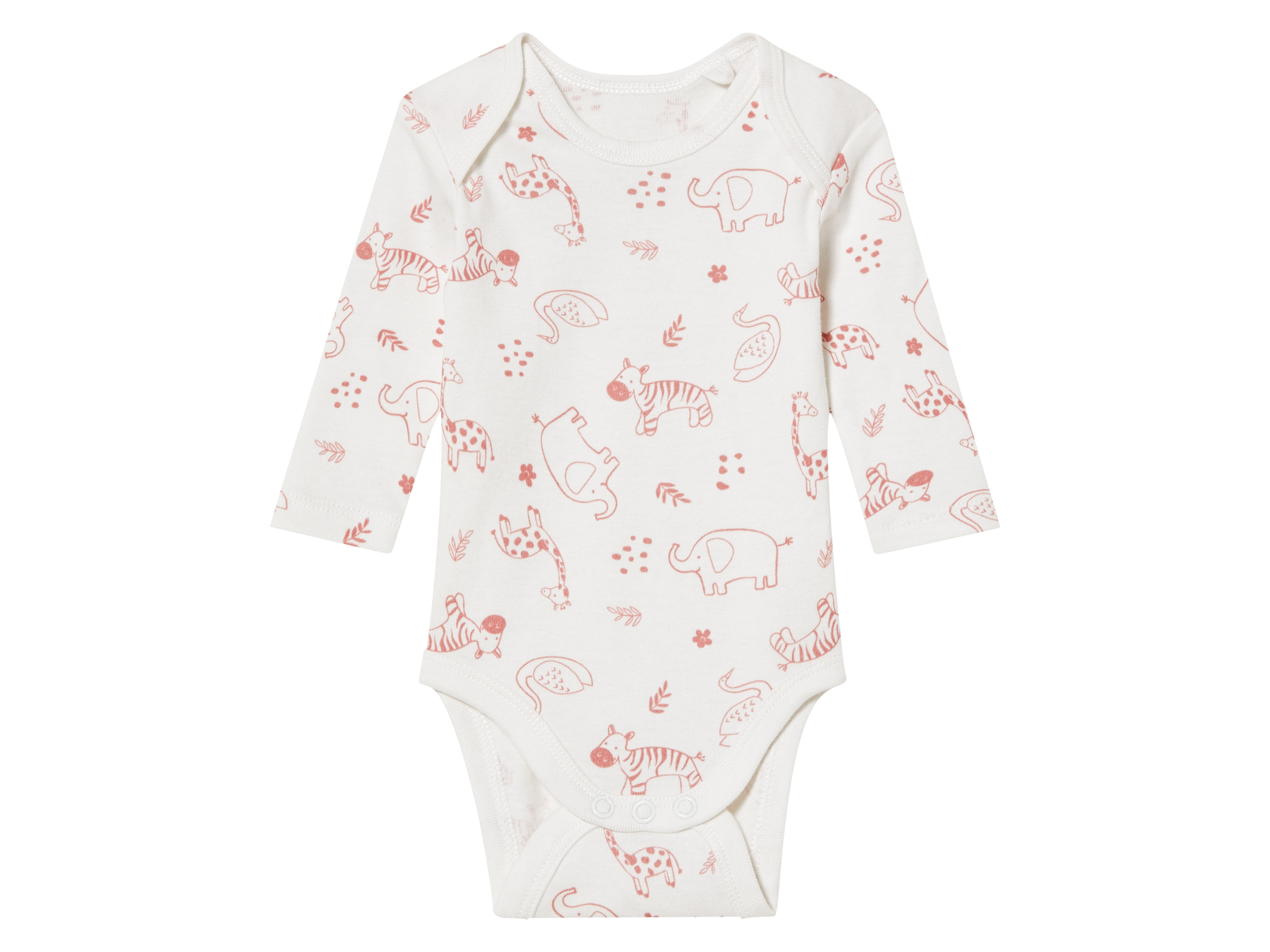 Thumbnail - lupilu® Baby Set (86/92, Muster weiß/pink)