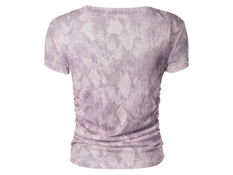 Gehe zu Vollbildansicht: esmara® Damen Mesh-T-Shirt mit modischem Snake-Print, rosa - Bild 4