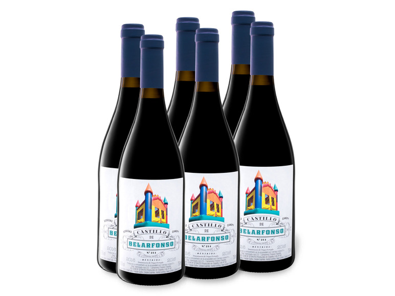 Gehe zu Vollbildansicht: 6 x 0,75-l-Flasche Weinpaket Castillo de Belarfonso Méntrida DO trocken, Rotwein - Bild 1