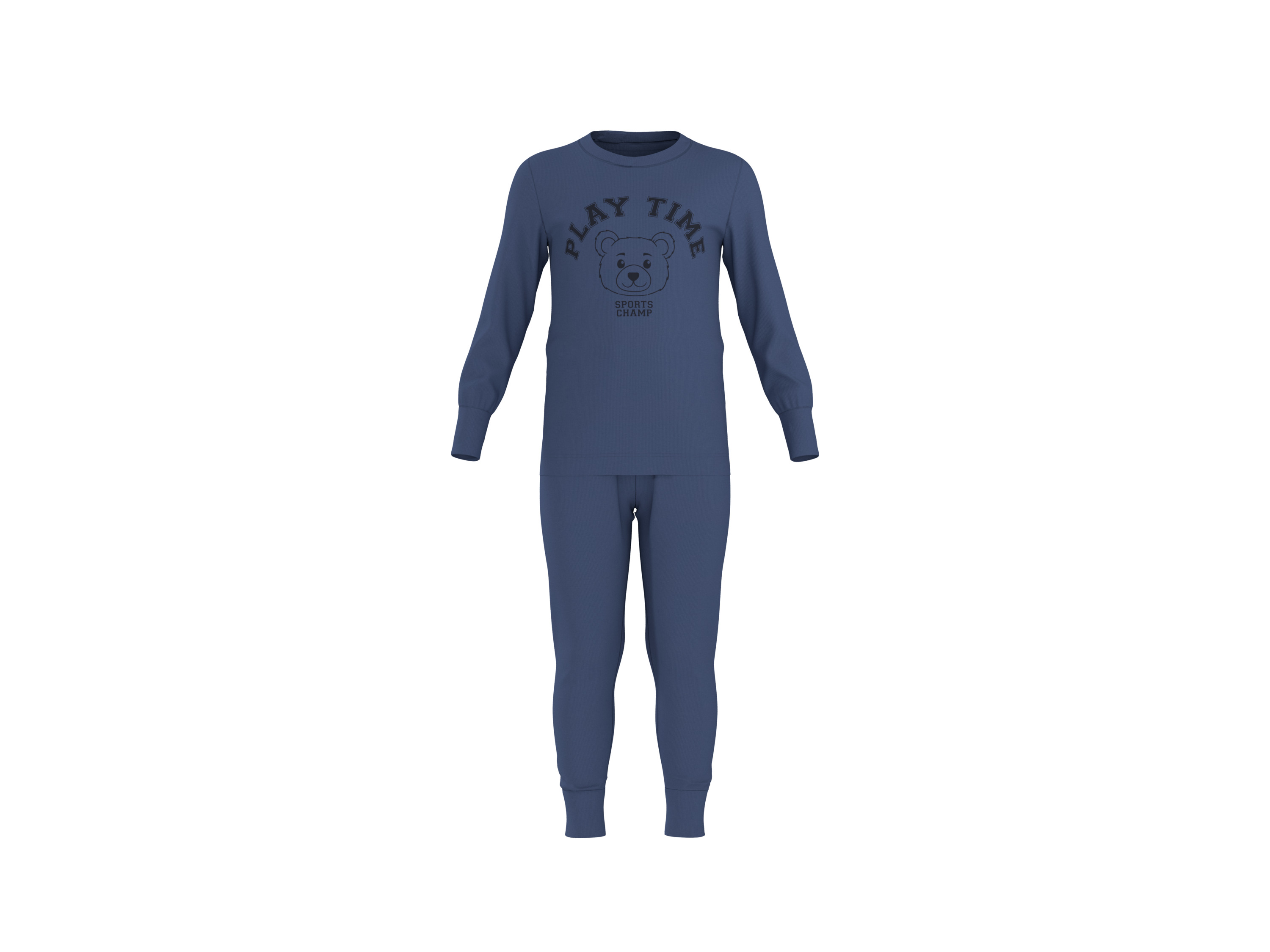 LUPILU® Kleinkinder Pyjama (Dunkelblau, 122/128)
