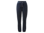 Dunkelblaue Jogginghose aus Velours.