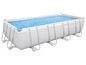 Ein Bestway Power Steel Pool gefüllt mit Wasser.