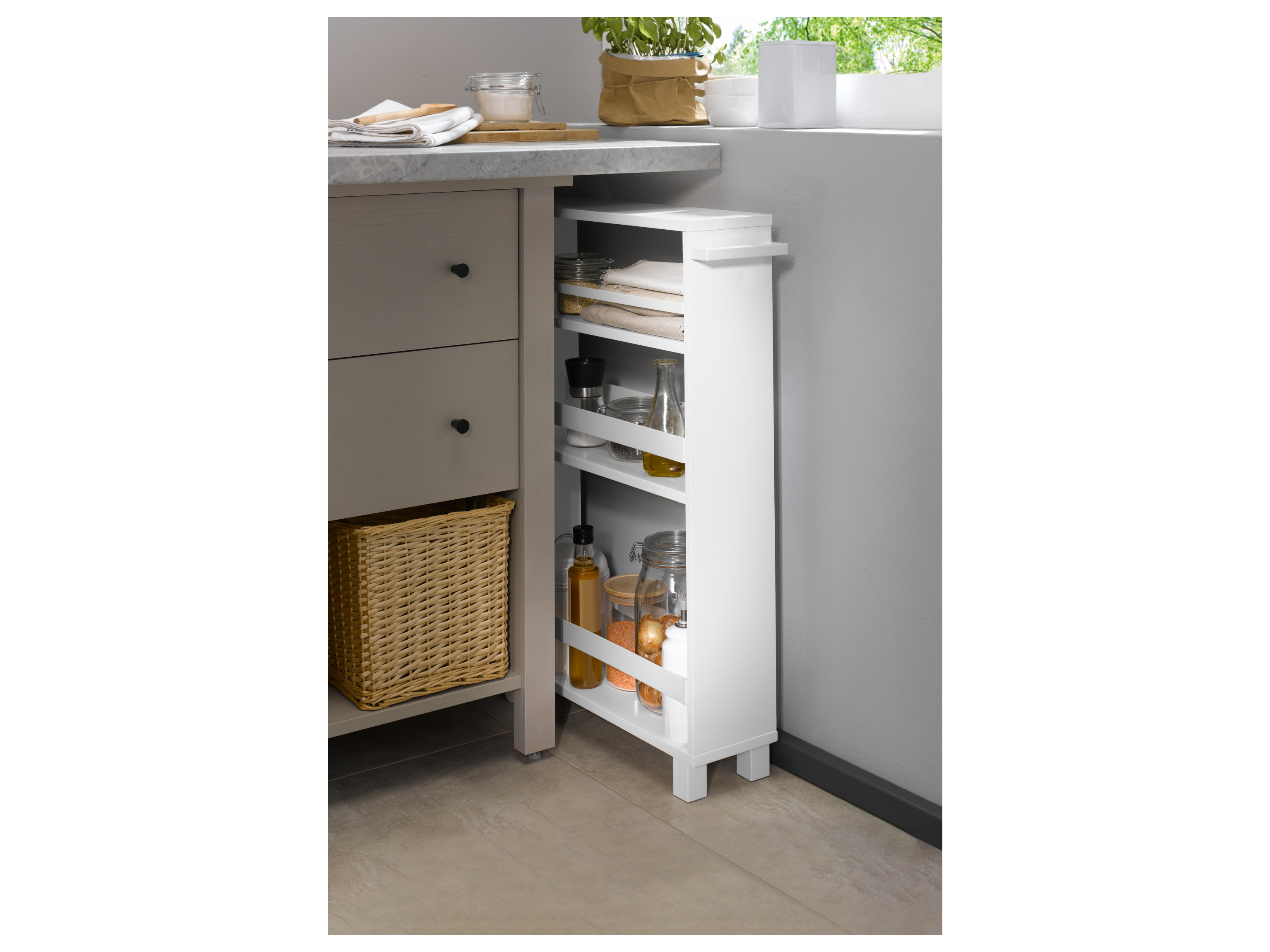 Thumbnail - LIVARNO home Küchen Nischenwagen (Weiß)