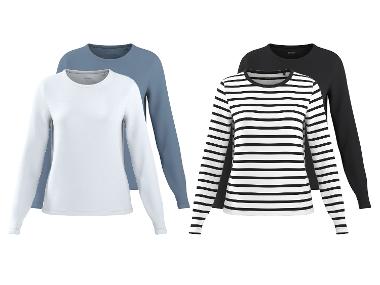 ESMARA® Damen Langarmshirts, 2 Stück