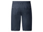Dunkelblaue Shorts mit Gummizug in der Taille.