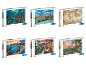 Verschiedene Motive der Clementoni Puzzles mit 3000 Teilen mit Landschaften und Städten.