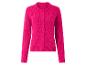 Rosa Strickjacke mit Rundhalsausschnitt und Knöpfen