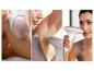 PHILIPS Lumea IPL Haarentfernungsgerät in Anwendung an Bein, Achsel und Gesicht.