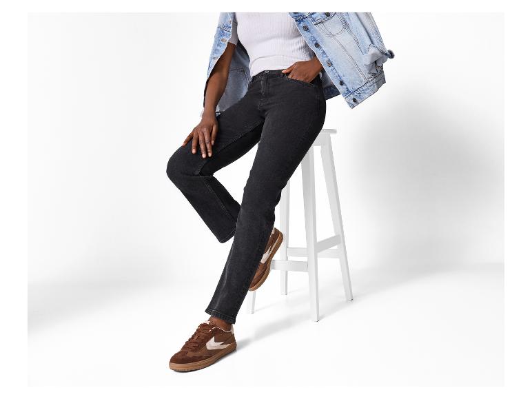 Damen Jeans, Straight Fit, hohe Leibhöhe