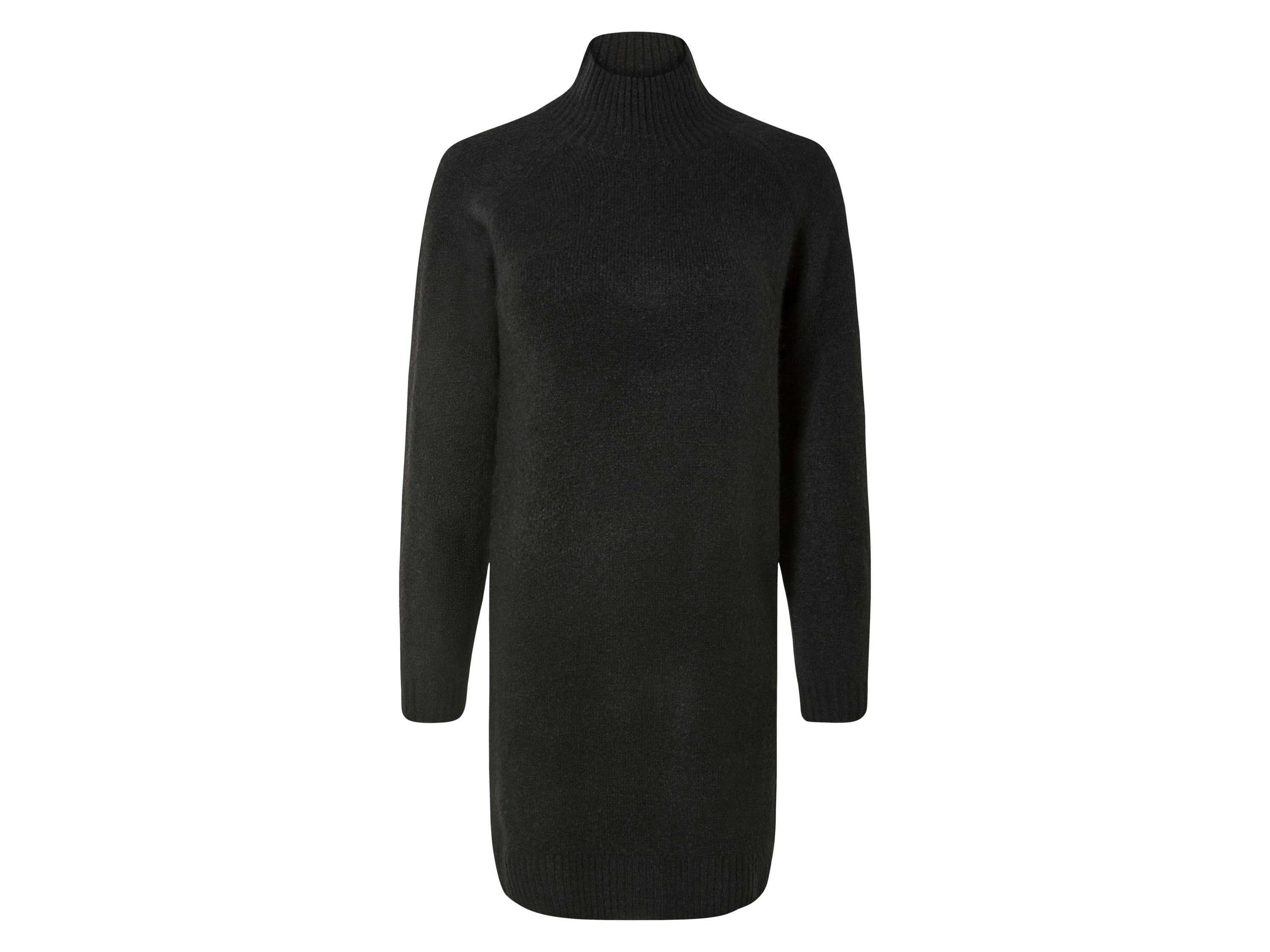 esmara® Damen Kleid Strick (Schwarz, XL(48/50))““ | Rippbündchen an Ärmel- und Saumabschluss Schnitt: – Ausschnitt: beige: mit Rundhalsausschnitt Kragenform: grau, schwarz: mit Stehkragen Ärmellänge: regulär Länge: – Material: Polyacryl, 16 % Polyester recycelt, 5 % Wolle, 2 % Elasthan Lycra® Pflegehinweis: waschen bei max. 30 °C Pflegeleicht nicht bleichen nicht im Wäschetrockner trocknen bügeln bis 110 °C Stufe 1. Kein Bügeln mit Dampf nicht trockenreinigen Größe: In der Filiale: S 36/38 – XL 48/50 Im Onlineshop: XS 32/34 – XL 48/50 Meine Lidl-Größe – so einfach gehts Einfach den Lidl-Größenrechner besuchen. Für deine Personengruppe und Produktgruppe die gemessenen Körpermaße eintragen und dann den Berechnen-Button betätigen. Schon wird dir deine Größe angezeigt. Oeko-Tex® Standard 100 Geprüft auf Schadstoffe Zertifizierungsnummer: 13.0.30503 Hohenstein Htti Standard 100 by Oeko-Tex® ist die weltweit bekannteste, unabhängige Zertifizierung schadstoffgeprüfter Textil- und Lederprodukte aller Art – vom Garn und den Stoffen bis hin zum gebrauchsfertigen Artikel. Das Label bestätigt