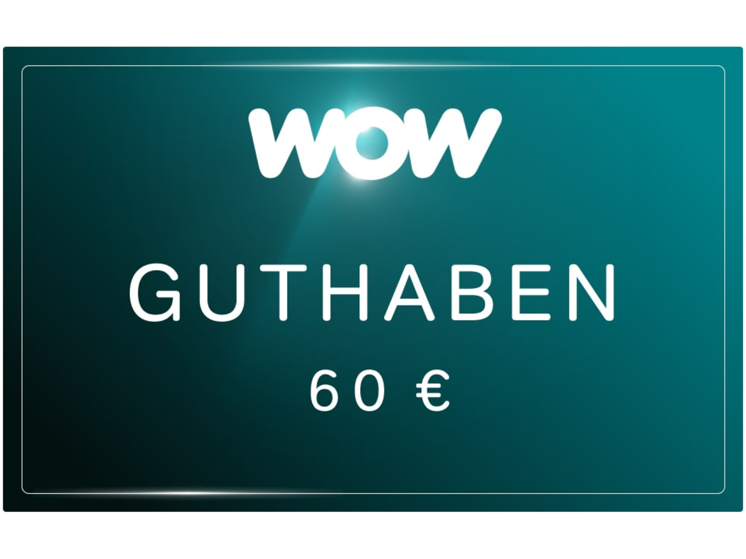 WOW Streaming Guthabenkarte 60€ online kaufen | LIDL