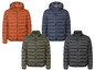 Vier verschiedene Steppjacken in unterschiedlichen Farben.