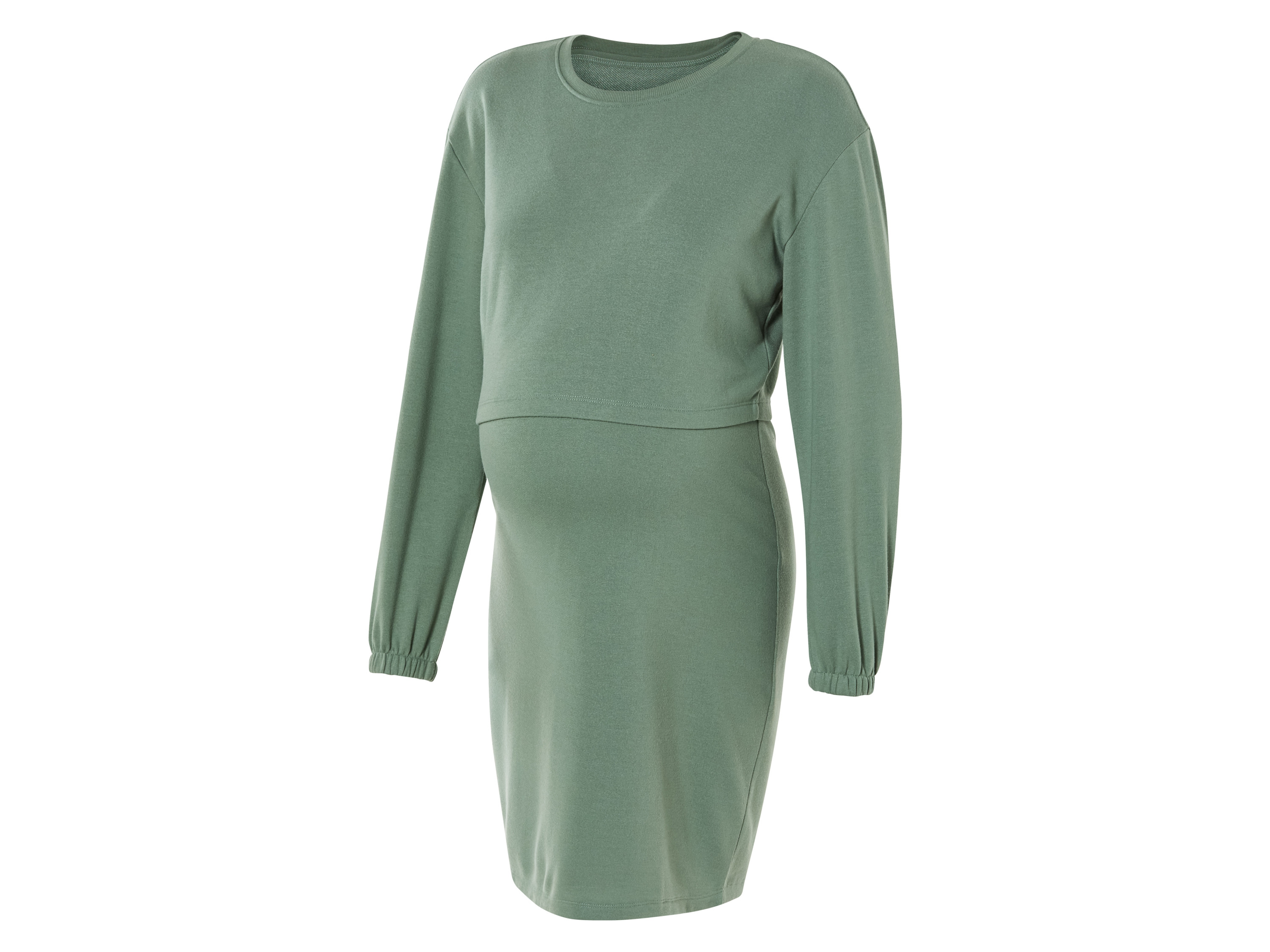 esmara® Damen Kleid (Grün, XL(48/50))““ | hellrosa, schwarz Muster: hellrosa: blumen Detail: Umstandskleid mit passendem Oberteil, aus angenehm weicher Sweatqualität Schnitt: – Ausschnitt: Kleid: V-Ausschnitt, Oberteil: Rundhalsausschnitt Kragenform: – Stillfunktion: Oberteil hinten geschlitzt – zum Stillen einfach anheben Ärmellänge: lang Länge: kurz Material: Polyester recycelt, 28 % Viskose Viskose von Lenzing Pflegehinweis: waschen bei max. 40 °C nicht bleichen nicht im Wäschetrockner trocknen bügeln bis 110 °C Stufe 1. Kein Bügeln mit Dampf nicht trockenreinigen Größe: XS 32/34 – XL 48/50 Meine Lidl-Größe – so einfach gehts Einfach den Lidl-Größenrechner besuchen. Für deine Personengruppe und Produktgruppe die gemessenen Körpermaße eintragen und dann den Berechnen-Button betätigen. Schon wird dir deine Größe angezeigt. Oeko-Tex® Standard 100 Geprüft auf Schadstoffe Zertifizierungsnummer: 21.Hbd.84989 Hohenstein Htti Standard 100 by Oeko-Tex® ist die weltweit bekannteste, unabhängige Zertifizierung schadstoffgeprüfter Textil- und Lederprodukte aller Art – vom Garn und den Stoffen bis hin zum gebrauchsfertigen Artikel. Das Label bestätigt