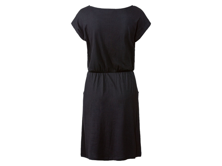 Gehe zu Vollbildansicht: esmara® Damen Kleid, mit weitem Rundhalsausschnitt und überschnittenen Schultern - Bild 12