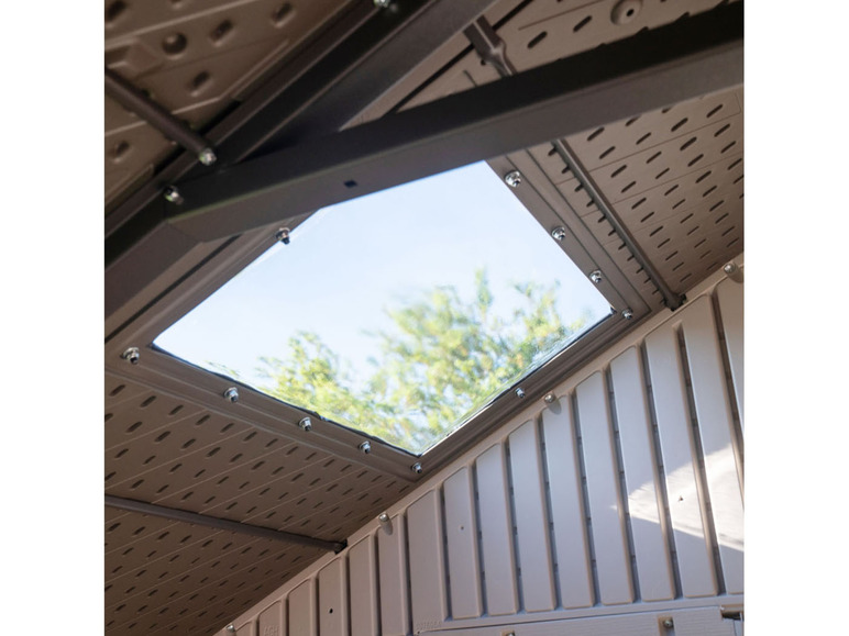 Gehe zu Vollbildansicht: Lifetime Gerätehaus »Sky«, Stahl/Kunststoff, Dach- und Seitenfenster - Bild 8