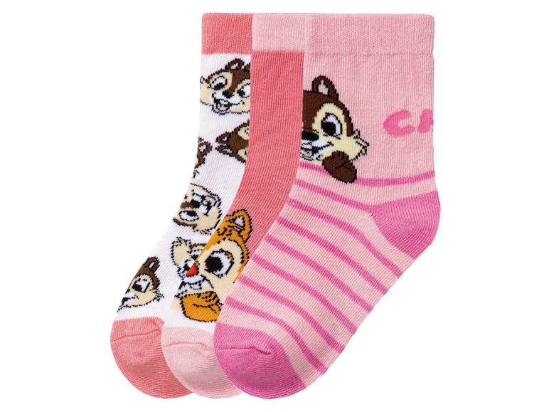 Gehe zu Vollbildansicht: Kleinkinder Mädchen Socken, 3 Paar, mit Baumwolle - Bild 9