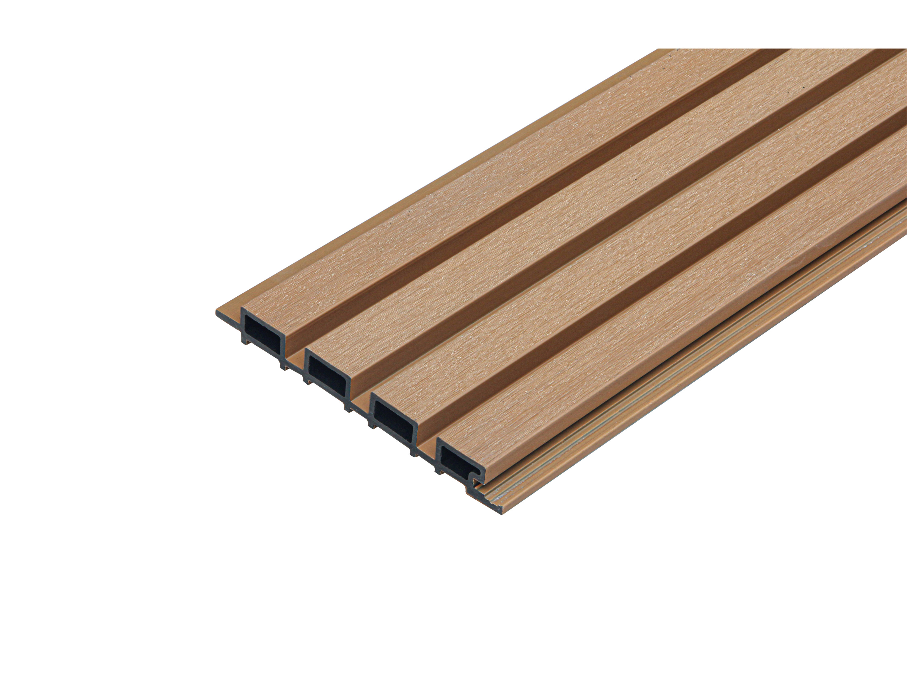 HOME DELUXE WPC Fassadenverkleidung DUVAR (2m², Teak) – Bild 4 von 4