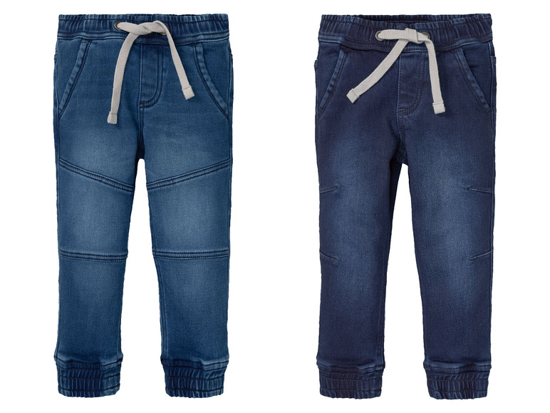Gehe zu Vollbildansicht: lupilu Kleinkinder Jungen Sweatdenim-Jeans mit Bündchen - Bild 1