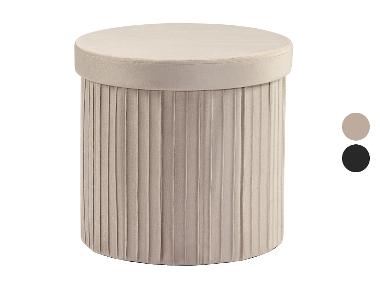 LIVARNO® Sitzhocker aus weichem Samt