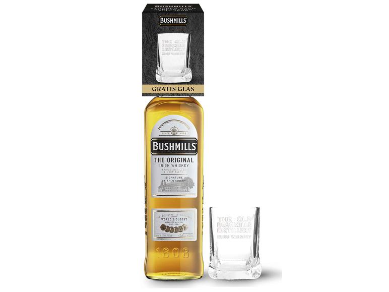 Bushmills The Original Irish Whiskey mit Gratisglas