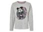 Ein graues Langarmshirt mit Mickey Mouse Druck.