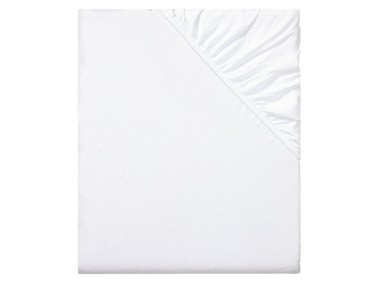 Weißes Spannbettlaken