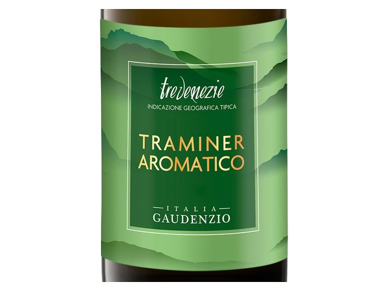 Flasche Traminer Aromatico Wein von Gaudenzio aus Tre Venezie.