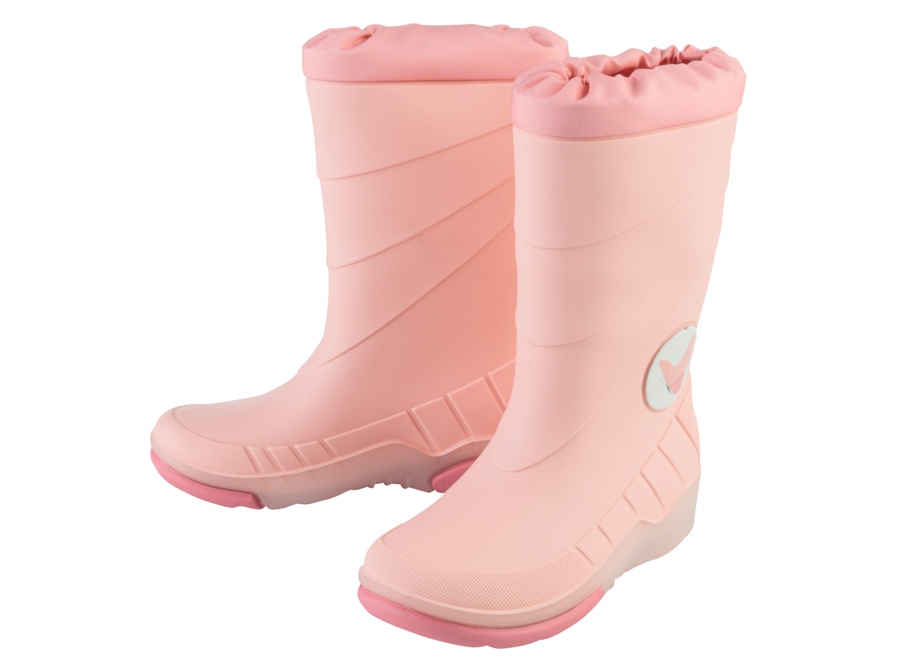 lupilu® leinkinder Regenstiefel mit Licht SEBS (Rosa, 28/29)““ | Futtersohle: Textil