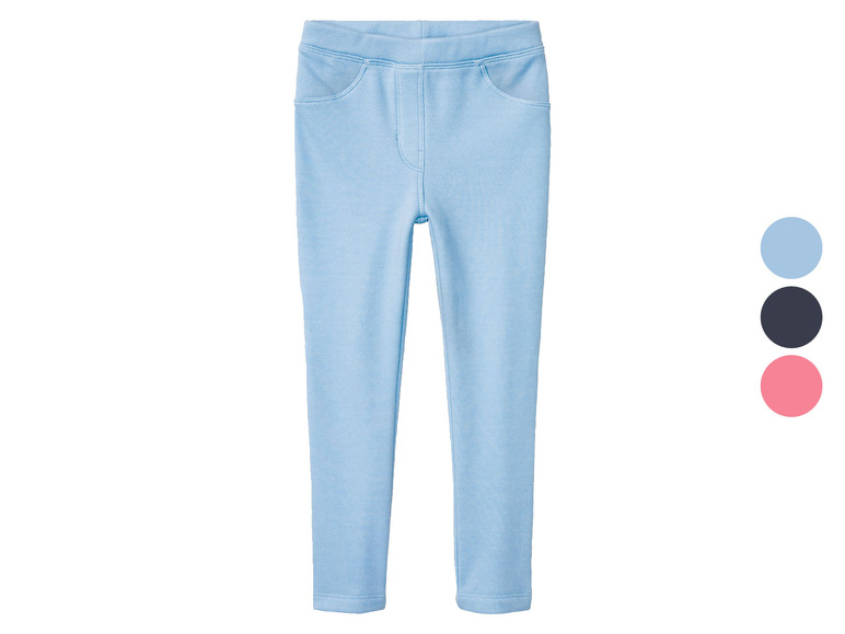Hellblaue Leggings für Mädchen.