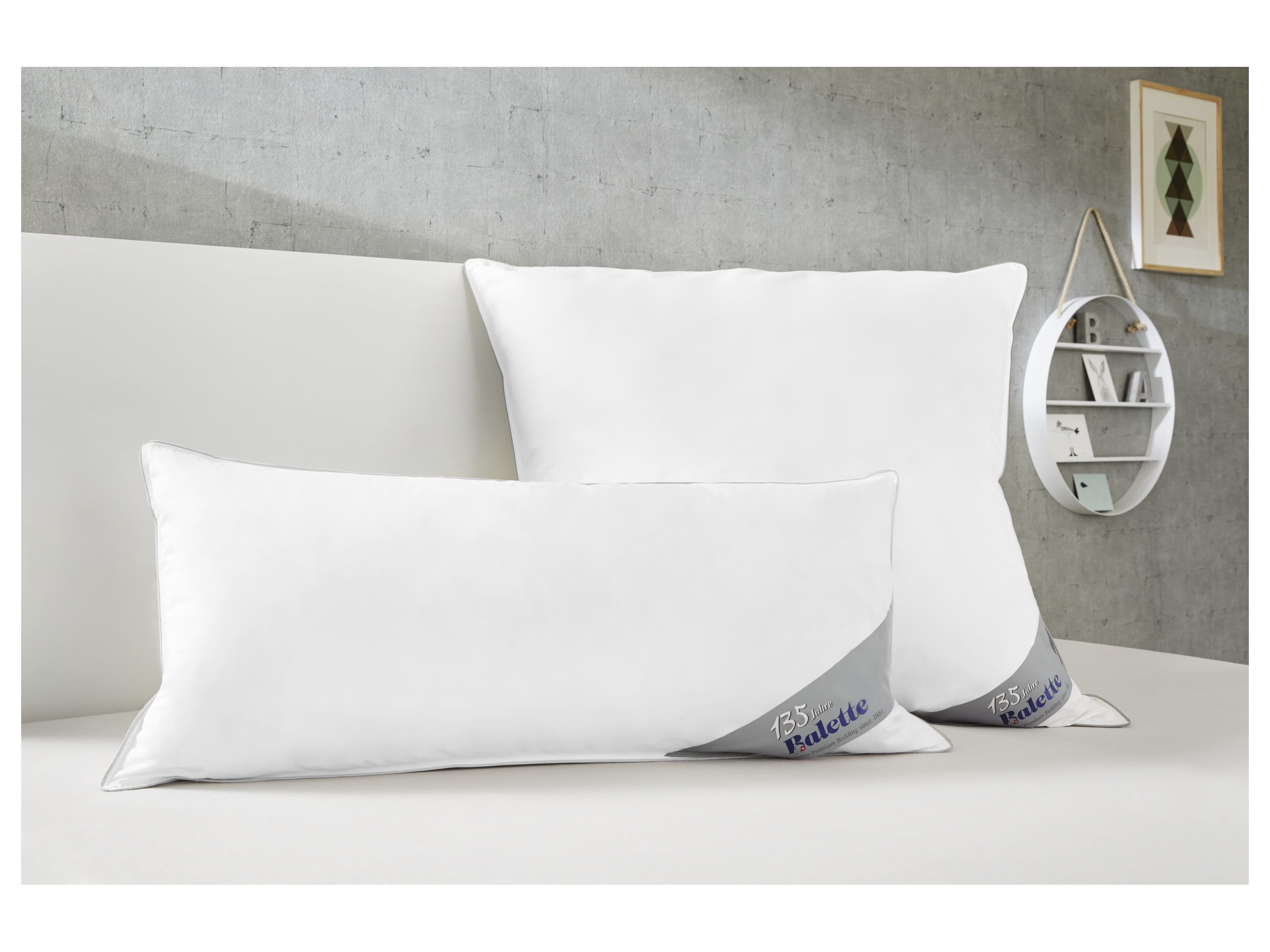 BALETTE 3-Kammer-Kopfkissen Premium Selection 100 % Daunen (80 x 40 cm) – Bild 2 von 4