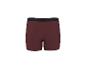 Bordeauxrote Herren-Boxershorts mit schwarzem Bund.
