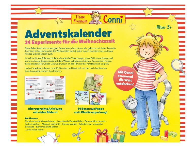 Conni Adventskalender mit 24 Experimenten für die Weihnachtszeit.