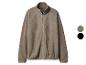 Braune Fleecejacke mit Reißverschluss und Farboptionen