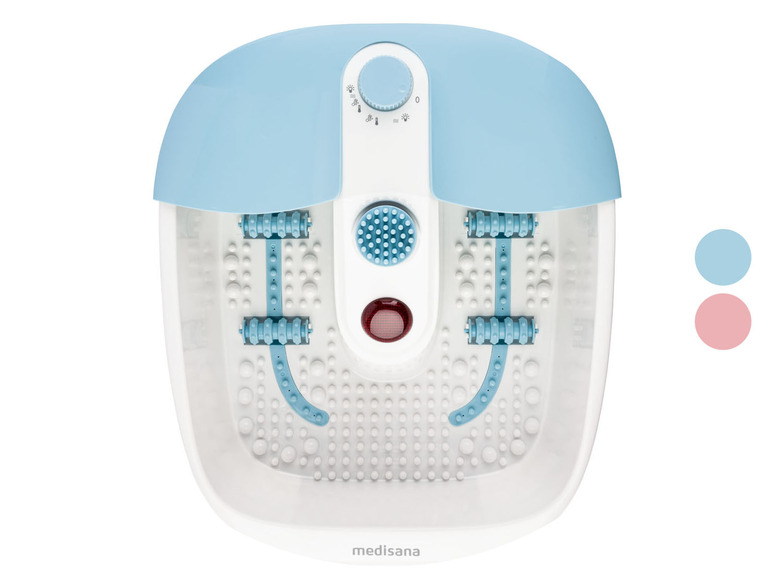 Medisana Fußbad mit Massage-Rollen und Blasen.