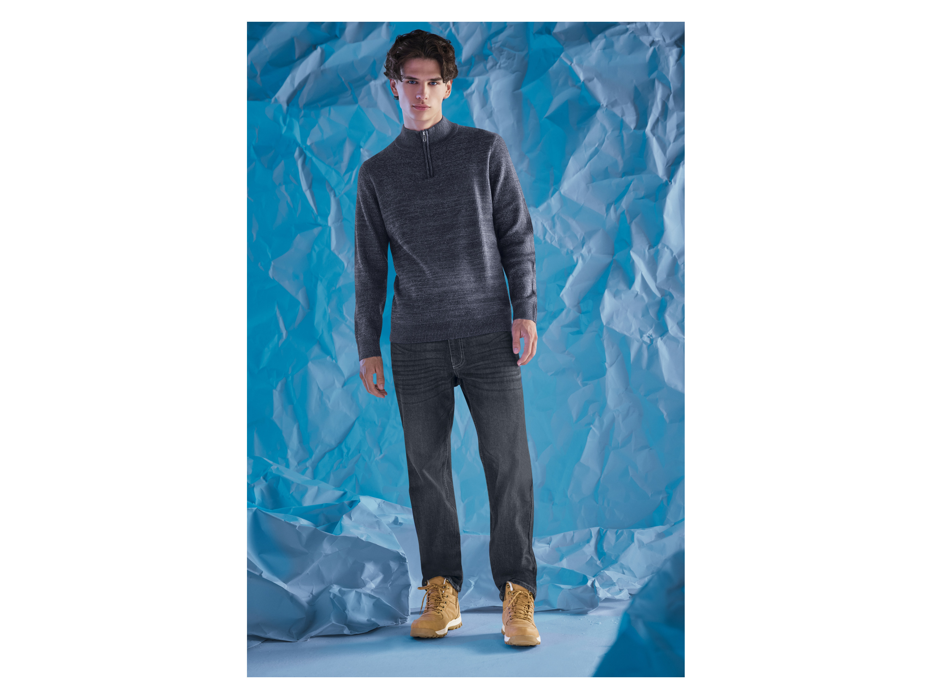 Thumbnail - esmara Men Herren Stricktroyer (Dunkelblau, XXL (60/62))