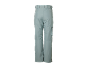 Hellblaue Skihose mit Gürtelschlaufen und einer Seitentasche.