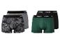 Zweierpacks Herren-Boxershorts in Grau, gemustert, Grün und Schwarz