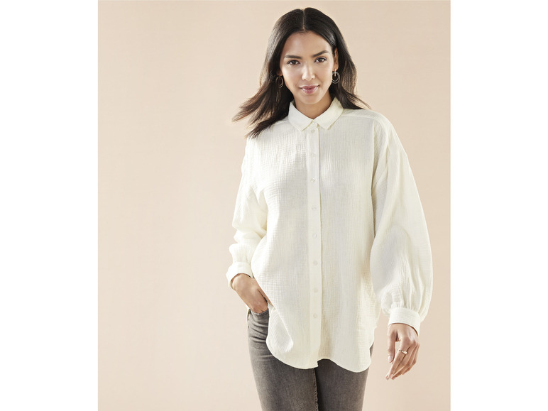 Gehe zu Vollbildansicht: esmara® Damen Musselin-Bluse aus reiner Baumwolle - Bild 3