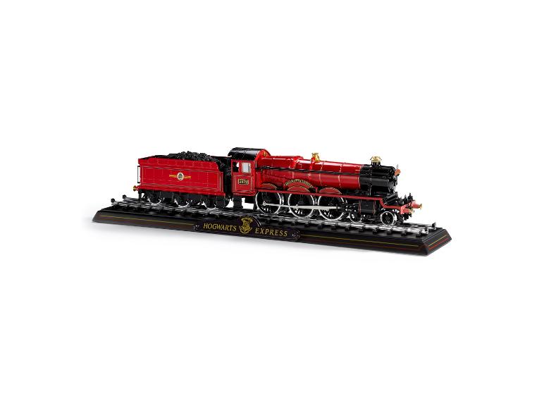 The Noble Collection Hogwarts Express Metalldruckguss-Zugmodell auf Präsentationssockel