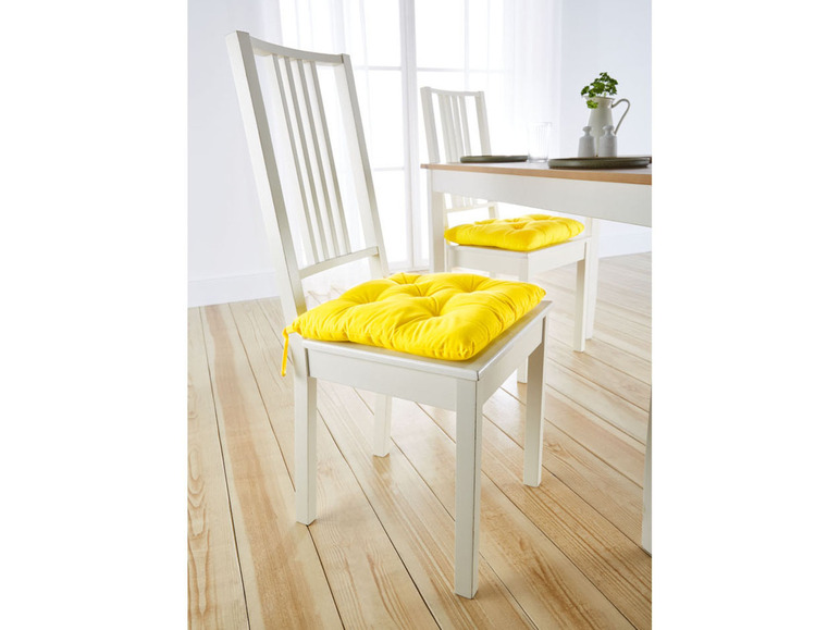 Gehe zu Vollbildansicht: LIVARNO home Sitzkissen, mit 5-Punkt-Steppung, 40 x 40 cm, 2er-Set - Bild 4