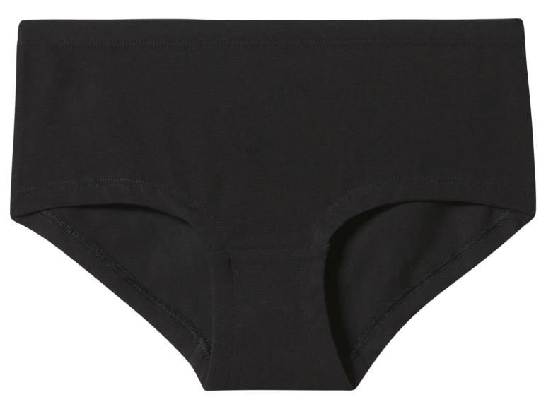 Schwarzer Baumwollslip mit hoher Taille