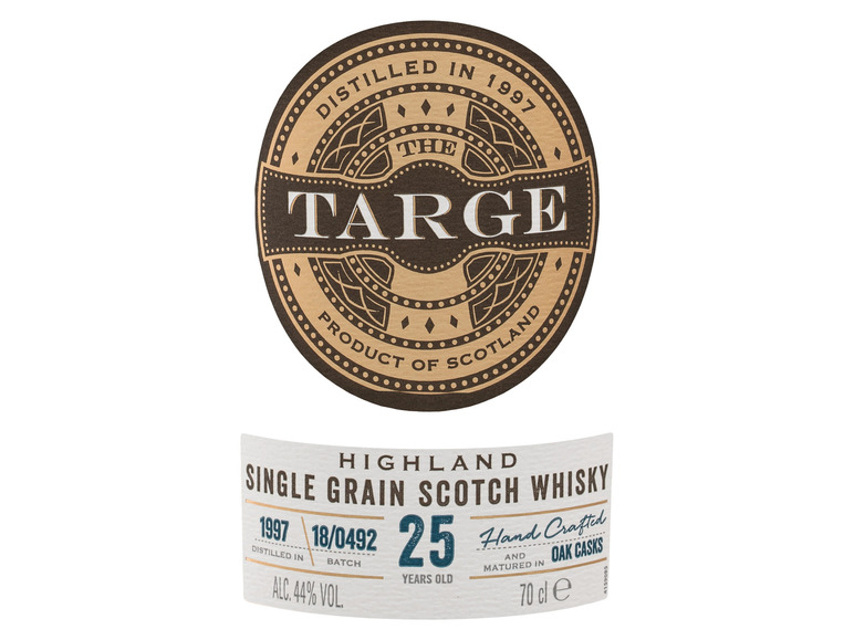Highland Scotch Targe Single 25 mit 44% Jahre Geschenkbox The Vol Whisky Grain