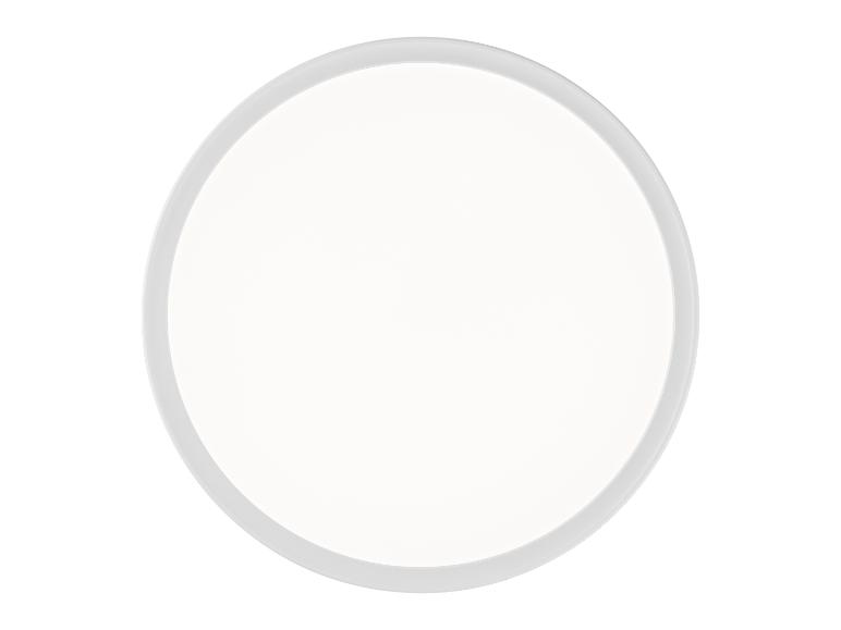 Eine runde, weiße Wanduhr.