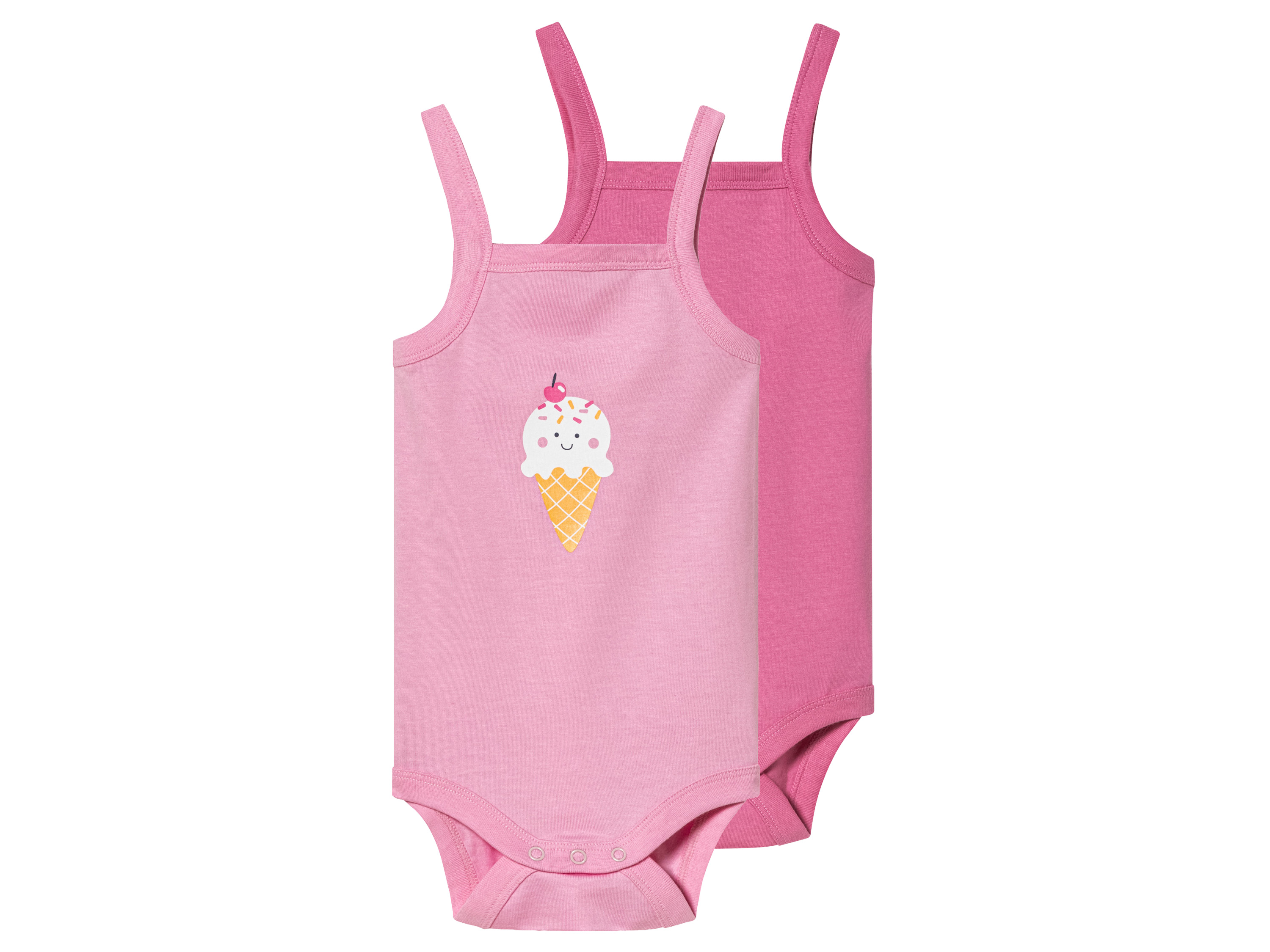 lupilu® Baby Bodies, 2 Stück (50/56, pink/rosa) | 04335633064492