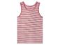 Kinder gestreiftes rosa-weißes Unterhemd